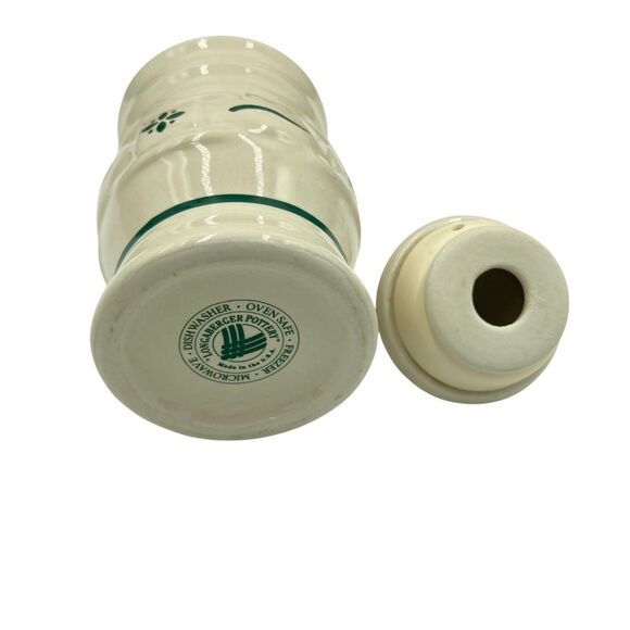 Longaberger Spice Rack W/ 5 Jars & Lids Green White Metal Screws Included - Picture 9 of 16